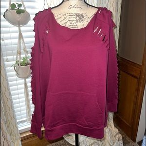 New Venus Slash Sweatshirt With Pocket.